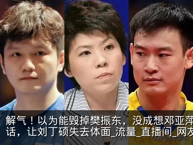 解气!以为能毁掉樊振东,没成想邓亚萍一句话,让刘丁硕失去体面_流量_直播间_网友